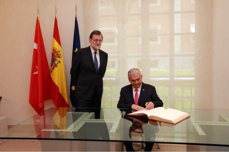 Başbakan Yıldırım, İspanya Başbakanı Rajoy İle Görüştü