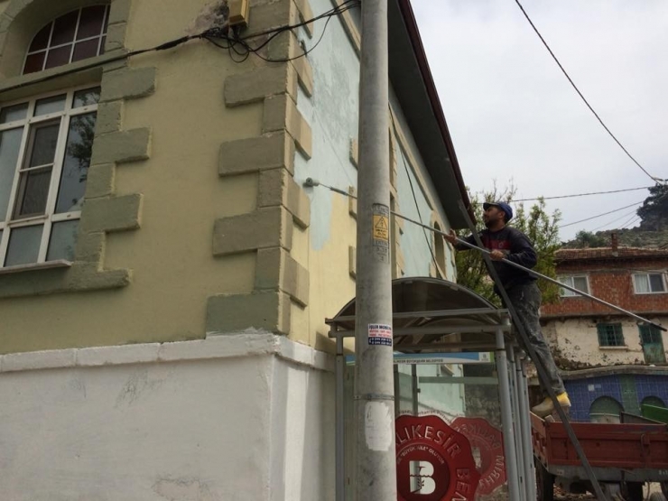 Burhaniye’nin Seyir Terası Dutluca’da Çalışmalar Sürüyor