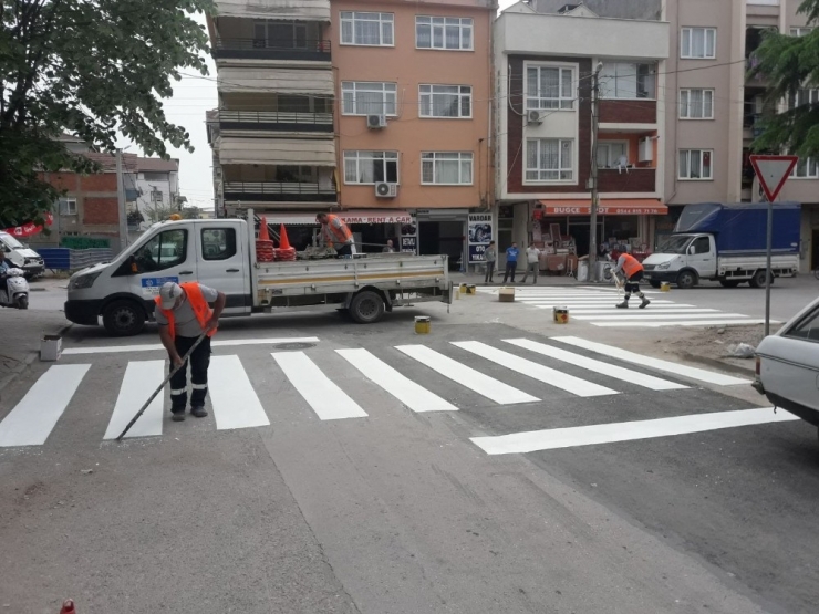 Kocaeli’de Yol Çizgileri Yenileniyor