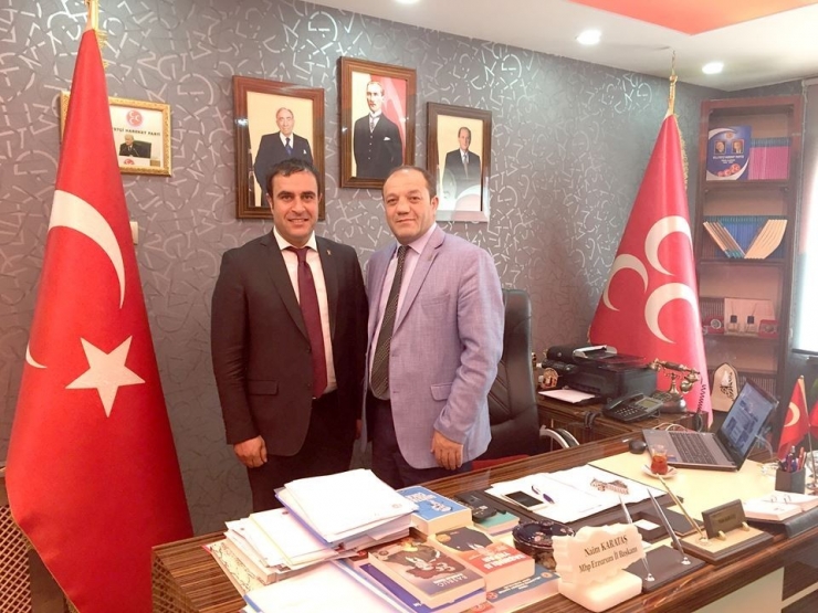 Ak Partili Karadağ’dan Mhp’ye Ziyaret