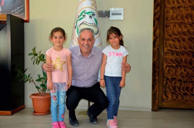 Minik Öğrencilerden Başkan Yaman’a Ziyaret