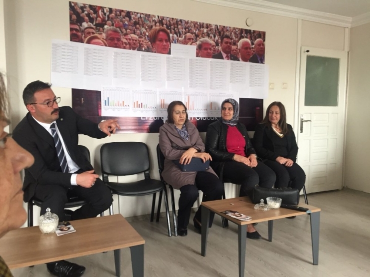 İyi Parti İl Başkanı İbrahim Dumlu Ve Aday Adayı Canan Uçar Kadın Seçmenlerle Bir Araya Geldi