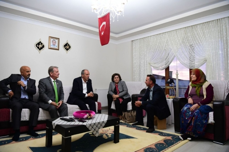 Cumhurbaşkanı Adayı Muharrem İnce, Şehit Polis Yıldırım’ın Baba Evini Ziyaret Etti