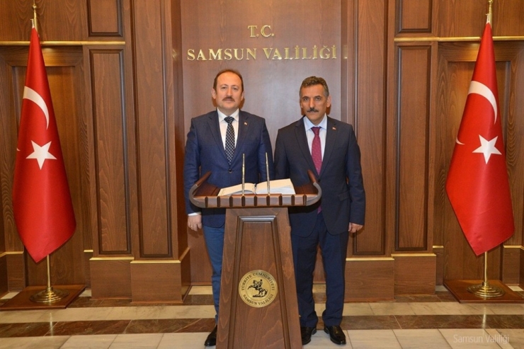 Vali Pehlivan, Samsun Valisi Kaymak’ı Ziyaret Etti