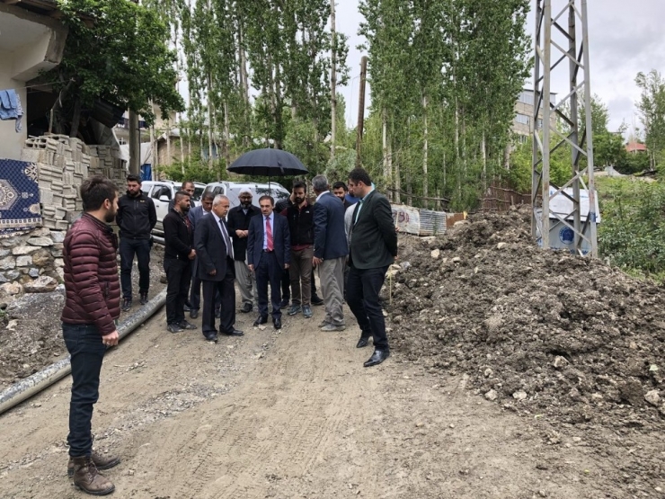 Başkan Epcim Altyapı Çalışmalarını Denetledi