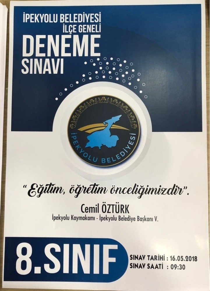 İpekyolu Belediyesinden ‘Lgs, Tyt Ve Ayt’ Deneme Sınavları