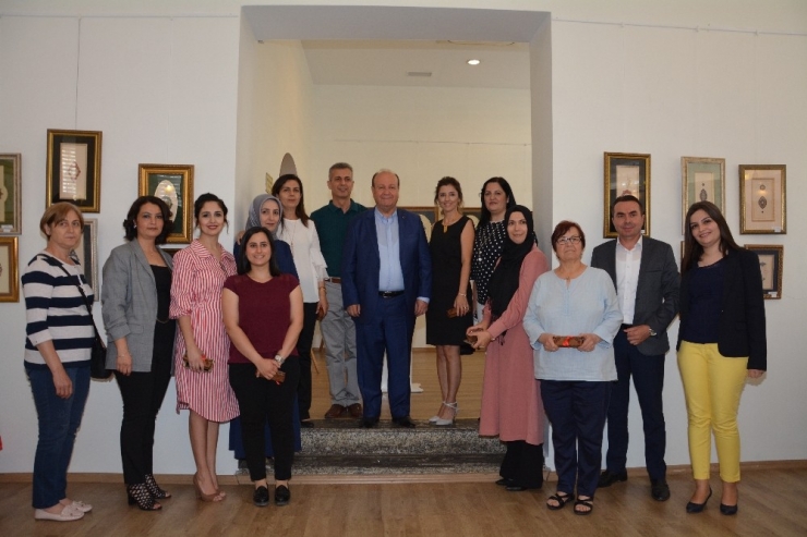 Tezhip Sergisi Sanatseverlerle Buluştu