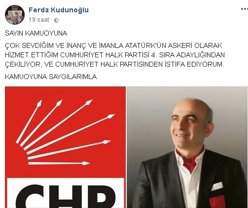 Chp’li Milletvekili Adayı Sırasını Beğenmedi, İstifa Etti