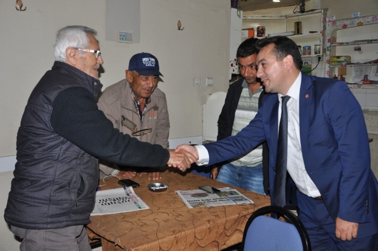 İyi Parti Adayı Eryılmaz, Ahmetli’de Vatandaşı Dinledi