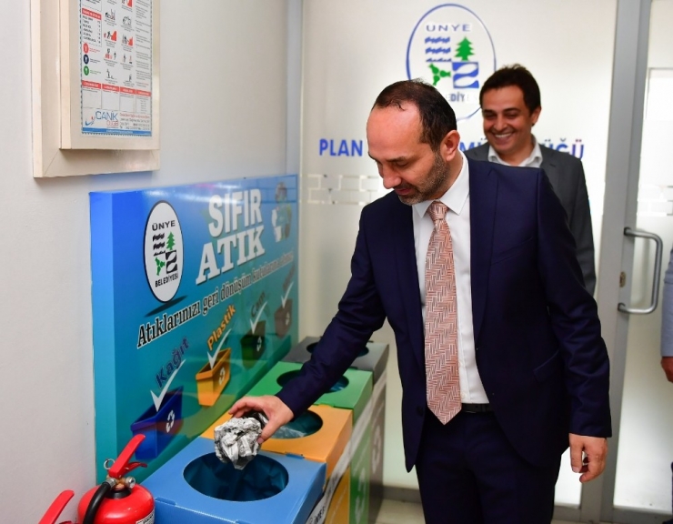 Ünye Belediyesinde ‘Sıfır Atık’ Projesi Uygulanıyor