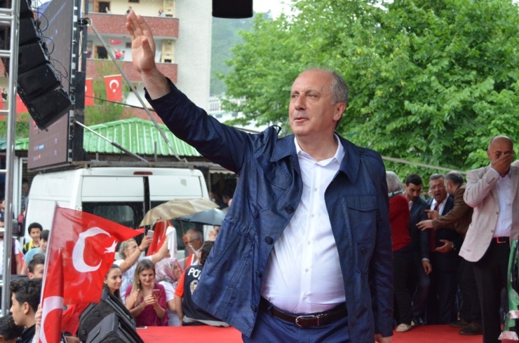 Chp’nin Cumhurbaşkanı Adayı Muharrem İnce Artvin’de