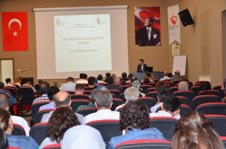 Asp İl Müdürlüğünde Etik Ve Ahlak Konferansı