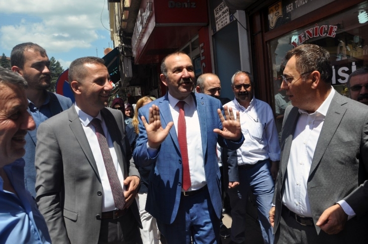 Mhp Milletvekili Adayları Yenice’de Esnaf Gezdi