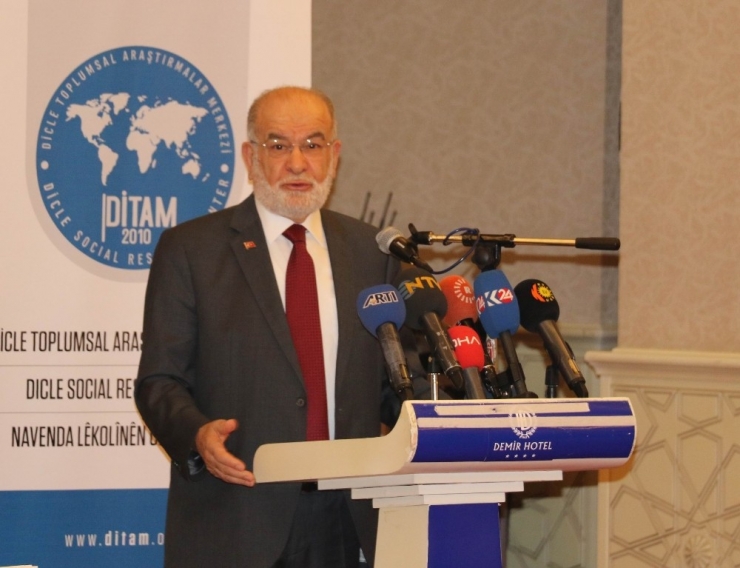 Sp’nin Cumhurbaşkanı Adayı Karamollaoğlu, Diyarbakır’da