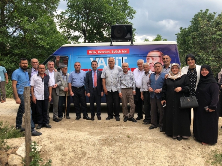 Bekir Keleş Havza’da Destek İstedi