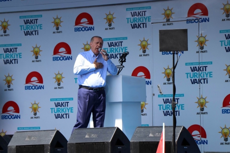 Cumhurbaşkanı Erdoğan: “Sözde Milletin İttifakı Diye Ortaya Çıkanlara 24 Haziran’da Dersini Vereceğiz”