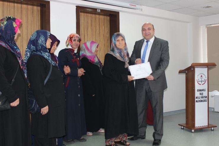 Osmaneli’de Okuma Yazma Seferberliği Sertifika Töreni