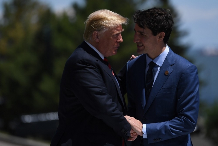 G7 Zirvesi’nde Trump, Kanada Başbakanı İle Görüştü