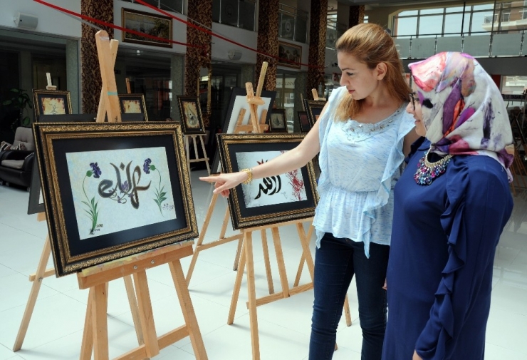 Erdemli’de Kaligrafi Sergisi Açıldı
