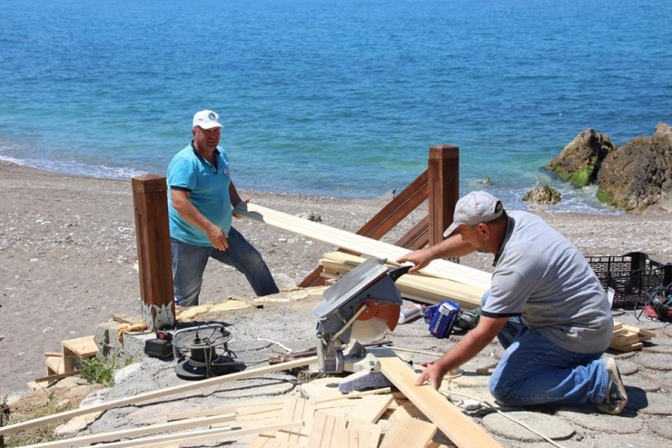 Akçakoca Kadınlar Plajı Sezona Hazırlanıyor