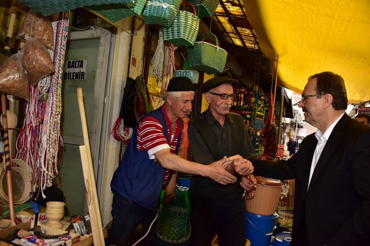 Başkan Şahin, Çarşamba’da Destek İstedi