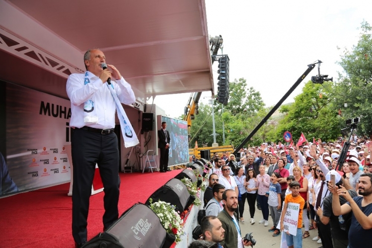 Cumhurbaşkanı Adayı Muharrem İnce Tunceli’de