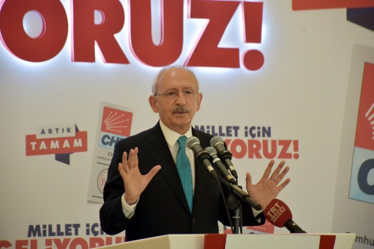 Chp Genel Başkanı Kılıçdaroğlu: "Bin 500 Liranın Altında Emekli Aylığı Olmayacak"