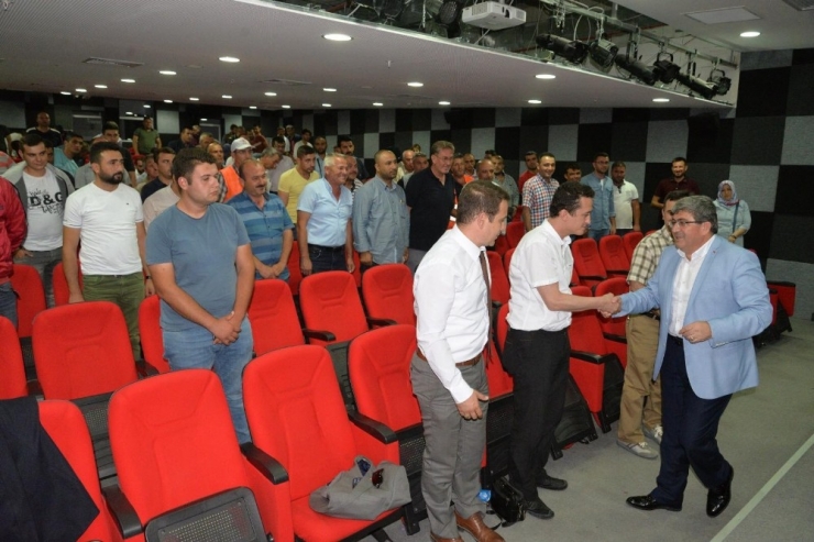 Başkan Can, Taşerondan Kadroya Geçen İşçilerle Bir Araya Geldi