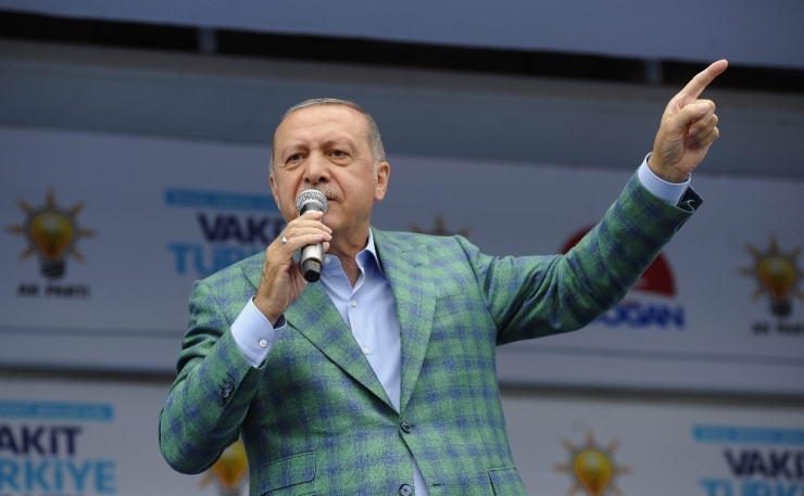 Cumhurbaşkanı Erdoğan: "Teröristlerin Sandıklara Tehdidinde Tepelerine Tepelerine Bineceğiz"