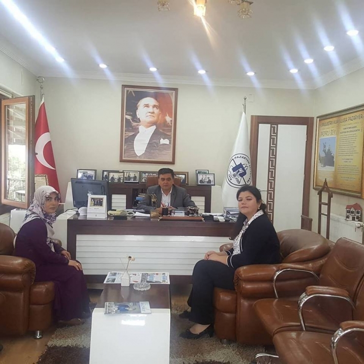 Başkan Yalçın, Kyk Müdiresi Düven İle Bir Araya Geldi
