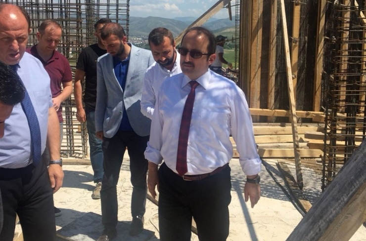 Vali Pehlivan 112 Acil Çağrı Merkezi İnşaatında İncelemelerde Bulundu