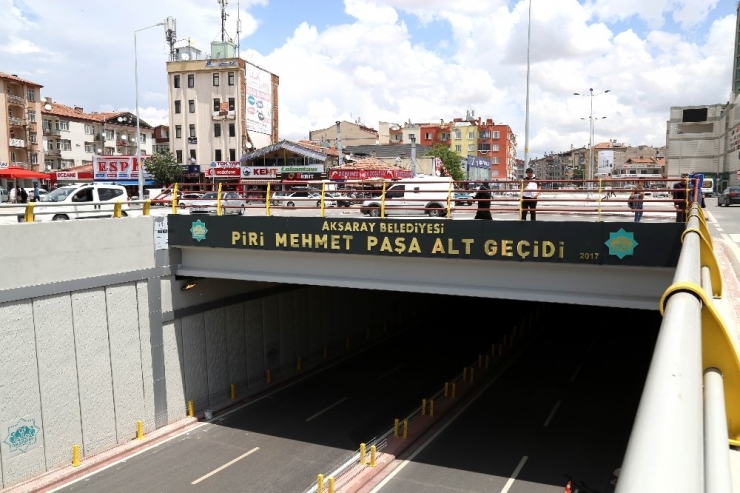 Aksaray’da Piri Mehmet Paşa Alt Geçidi Hizmete Açıldı