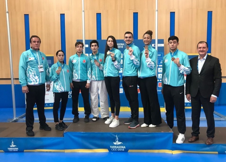 Akdeniz Olimpiyatları’nda Tekvandocular 7’da 6 Yaptı
