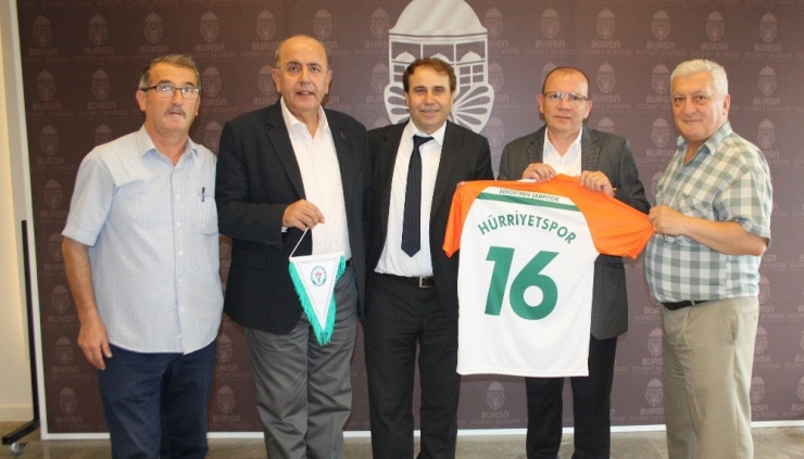 Hürriyetspor Yönetiminden Ticaret Borsa’sına Ziyaret