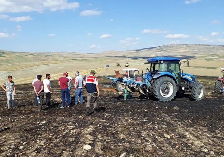 Boğazkale’de Tarla Yangını
