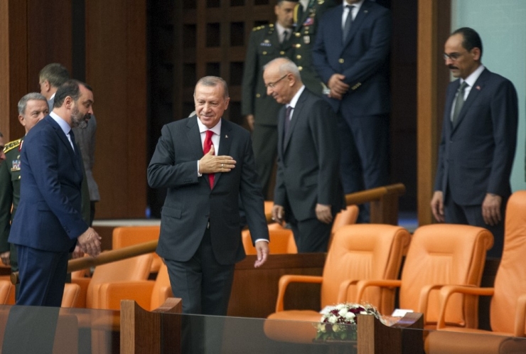 Cumhurbaşkanı Recep Tayyip Erdoğan, Yemin Töreninin Yapılacağı Tbmm Genel Kurulu’na Geldi.