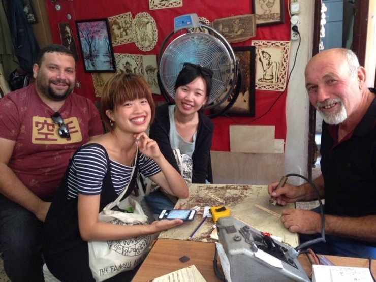 Japon Turistler Hatay’da Ressamlığa Soyundu