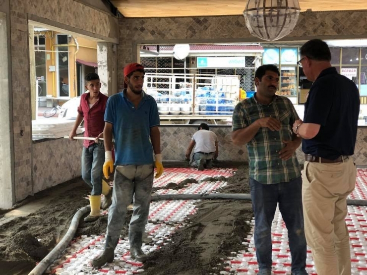 Başkan Duymuş, Sosyal Tesis İnşaatını Yerinde İnceledi