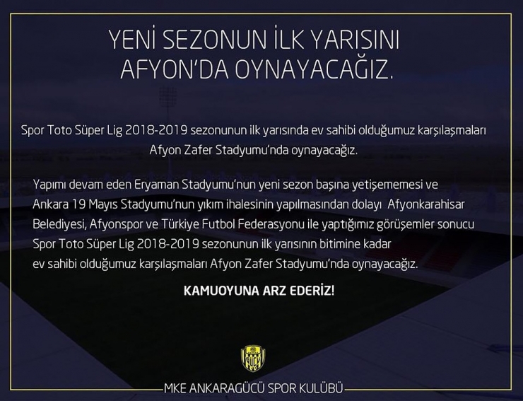 Mke Ankaragücü Taraftarından Stat Tepkisi