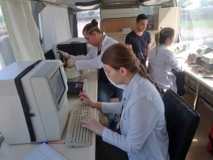 Giresun’da Sağlık Otobüsü Mahallelerde Hizmet Veriyor