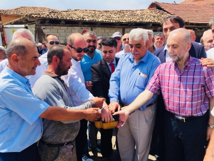 İl Başkanı Karabıyık, Cami Temel Atma Törenine Katıldı