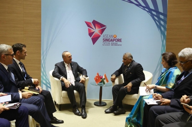 Bakan Çavuşoğlu, Hindistan Devlet Bakanı Ve Avustralya Dışişleri Bakanı İle Görüştü