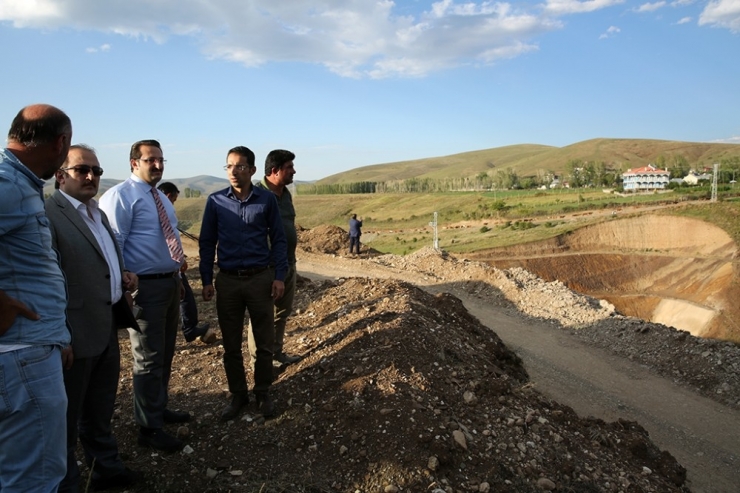 Çamur Barajı İnşaat Sahasında İncelemeler Yapıldı