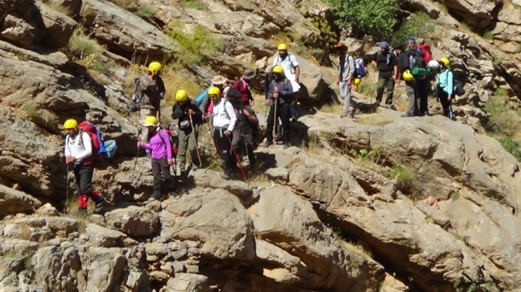 Hakkarili Dağcılardan Sümbül’ün Zirvesinde Görsel Şov