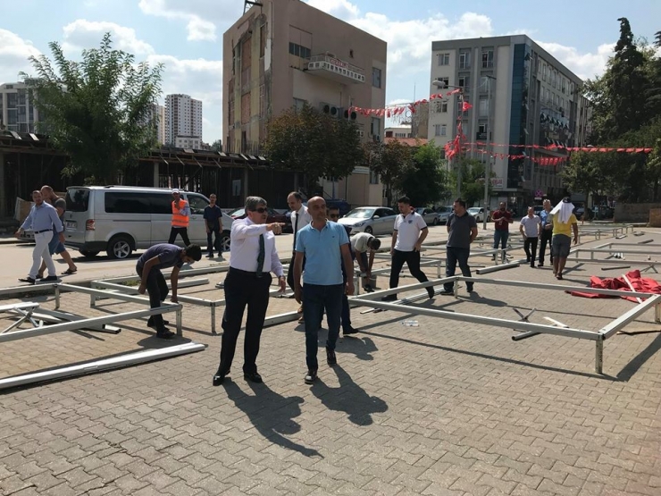 Başkan Can, Etkinlik Alanını İnceledi