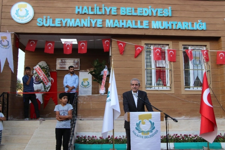Haliliye’de Muhtar Evleri Çalışmaları Sürüyor