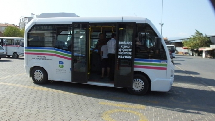 Burhaniye’de Minibüslere Kameralı Güvenlik