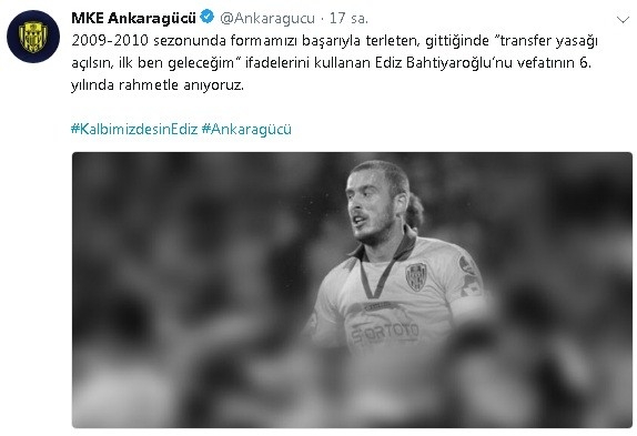 Kulüpler Ediz Bahtiyoroğlu’nu Unutmadı