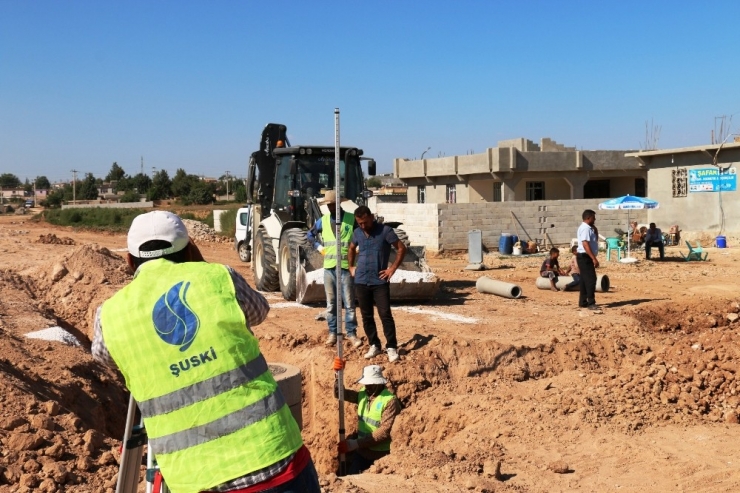 Akçakale’de Alt Yapı Çalışmaları Sürüyor