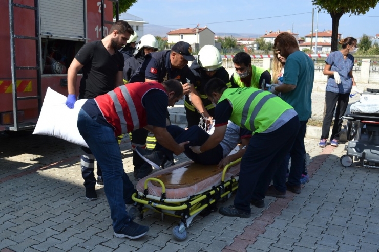 Afyonkarahisar’da Gerçeği Aratmayan Tatbikat